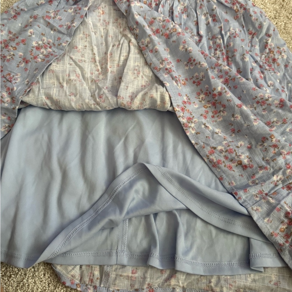 Altar'd State Light Blue Floral Babydoll Dress - Picture 8 of 10